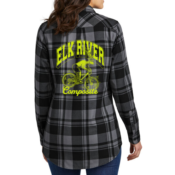 Port Authority® Women's Plaid Flannel Tunic - Printed Logo Port Authority® Women's Plaid Flannel Tunic - Printed Logo Thumbnail